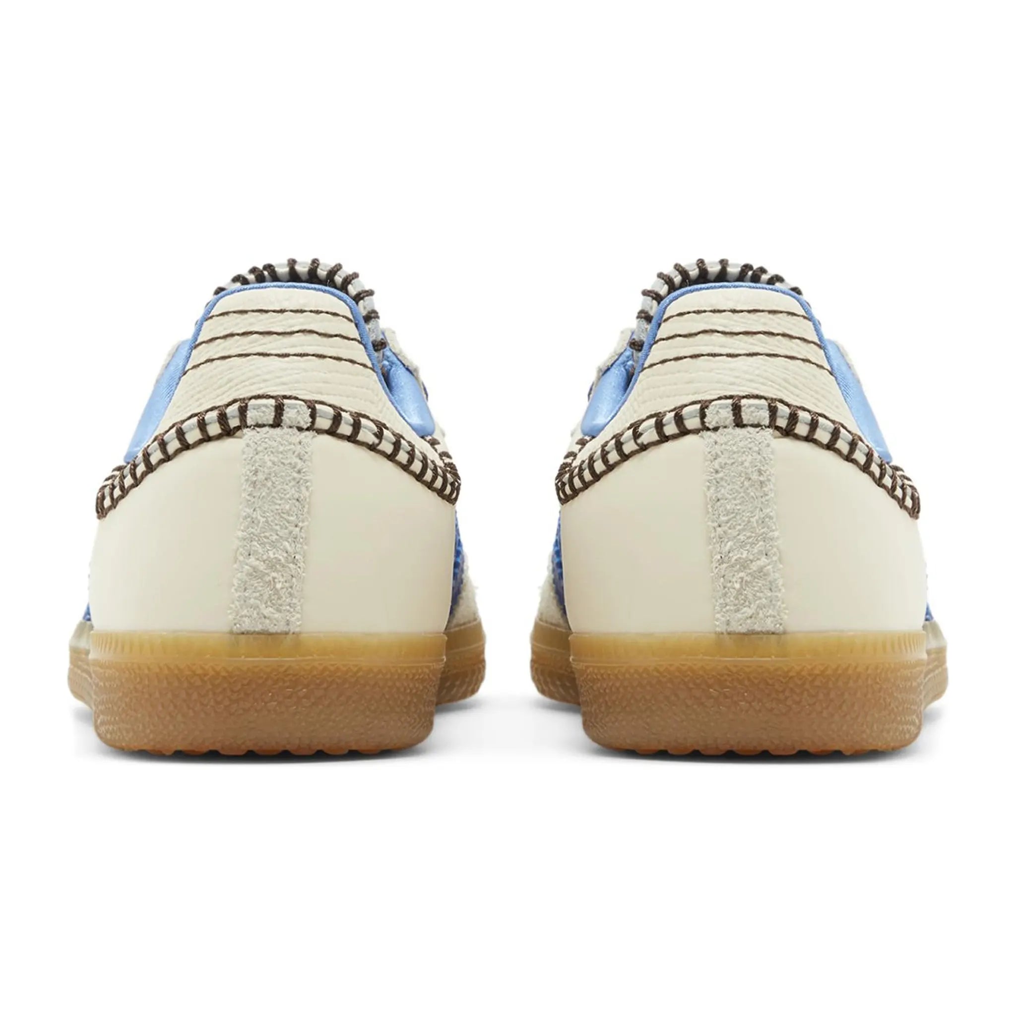 Back view of Adidas Samba Wales Bonner Nylon Wonder Clay Royal Blue IH3261